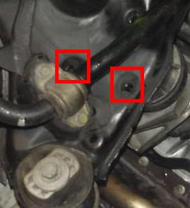 Engine bolts to remove