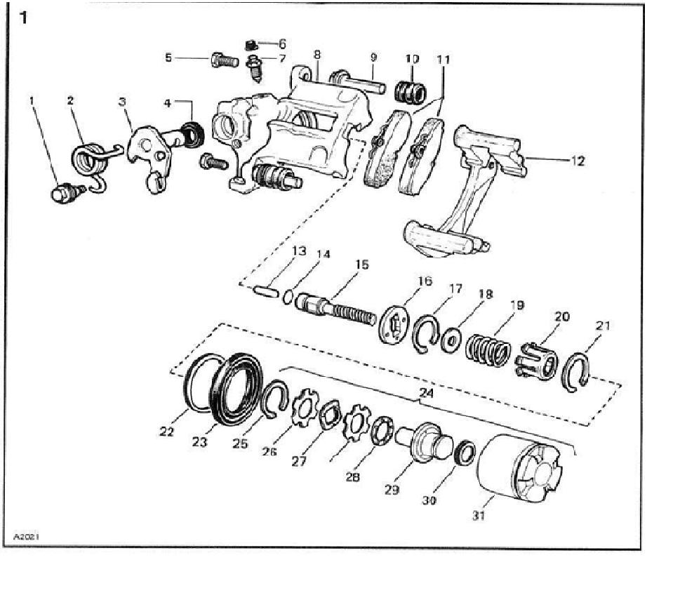 5414 FRONT Brake Caliper Seal Repair Kit for AUDI 80 & 90 & 100 1982-1991 